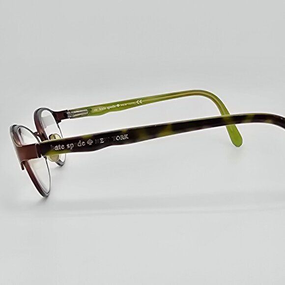 Kate Spade New York Caris Brown Kiwi Cat Eye Eyeglasses Frame w/ Flexhinge 50mm - Picture 3 of 14